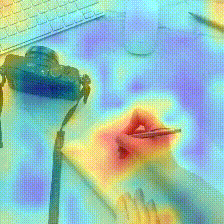 MotionFormer EPIC-KITCHENS write video block 12 attention GIF