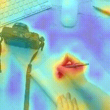 MotionFormer Kinetics-400 write video block 12 attention GIF