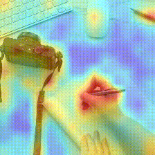 MotionFormer Kinetics-600 write video block 12 attention GIF