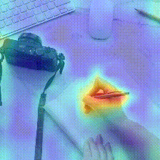MotionFormer Something-Something V2 write video block 12 attention GIF